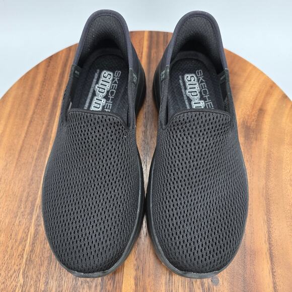 Skechers Slip-ins Shoes Womens 5 Wide Black Go Walk Hands Free Walking Sneakers - Picture 5 of 8